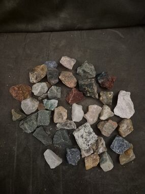 36 Mixed Natural Rough Crystals
